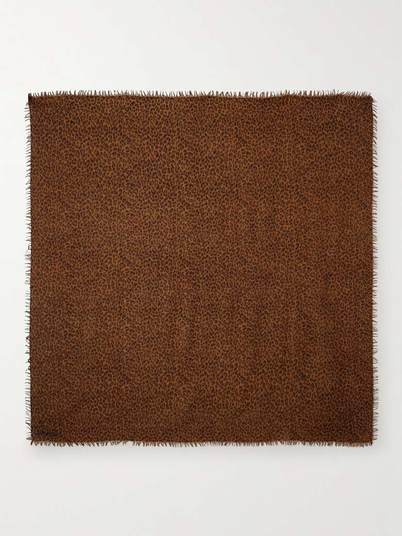 Isabel Marant Madicia Leopard-print Wool And Cashmere-blend Scarf