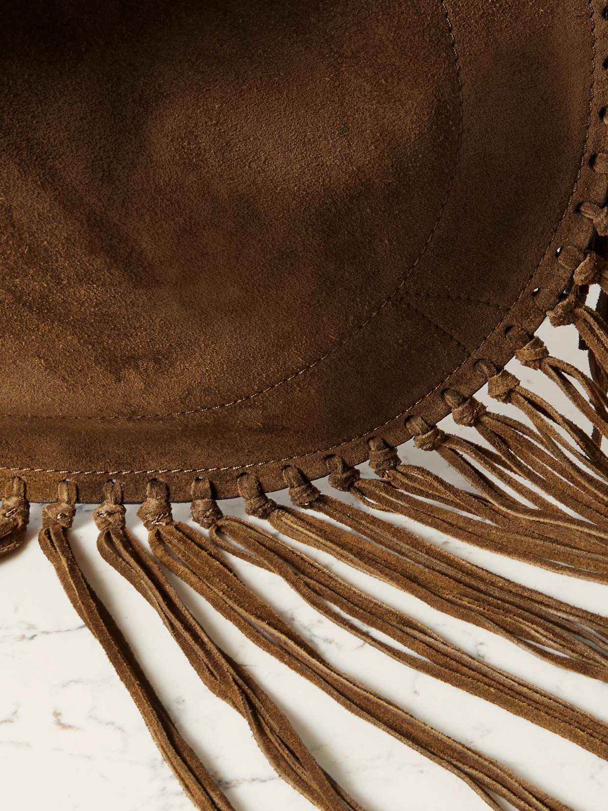 Isabel Marant Oskan Fringed Suede Shoulder Bag