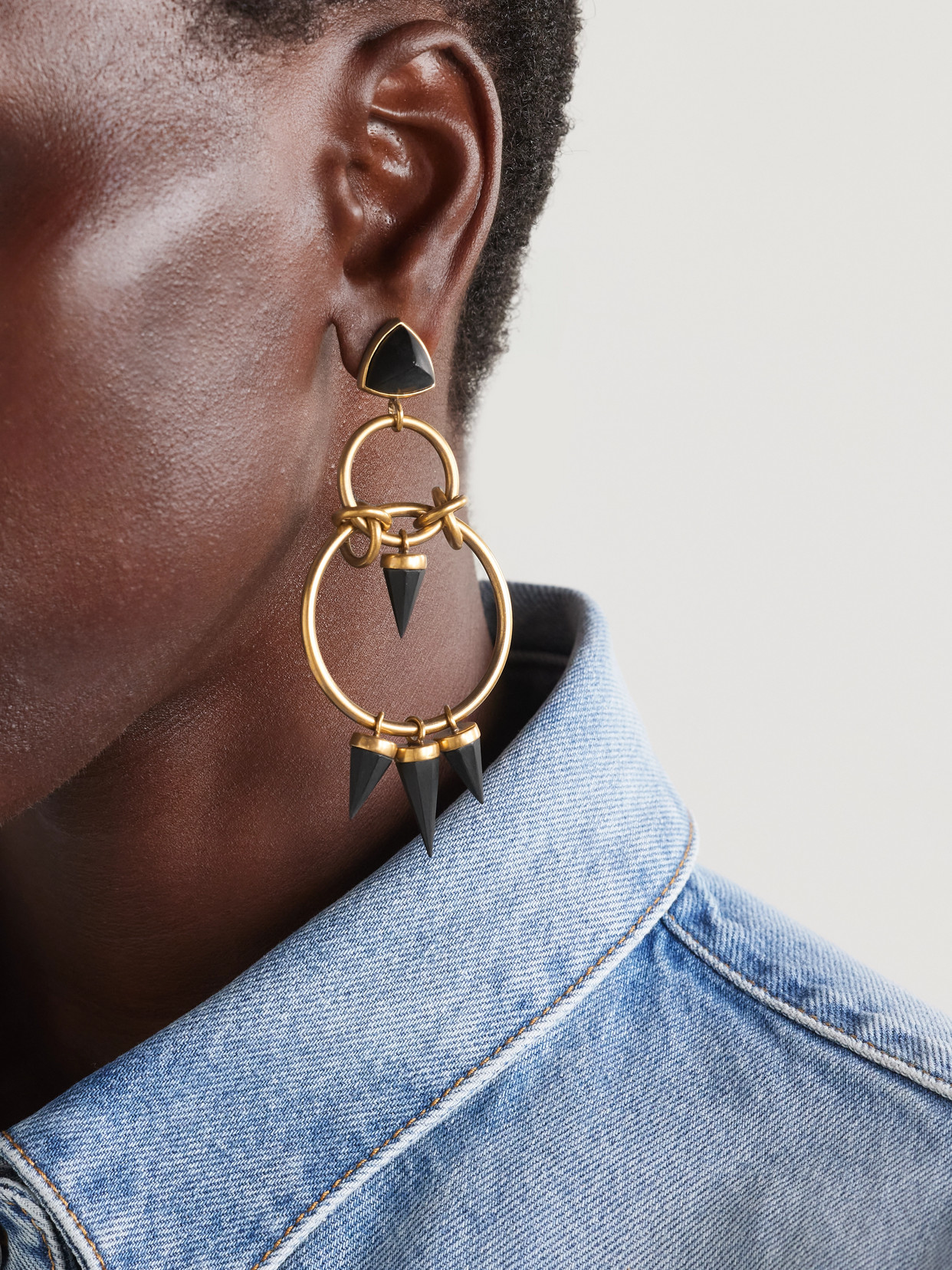 Isabel Marant Be With You Gold-tone Resin Earrings In Silver