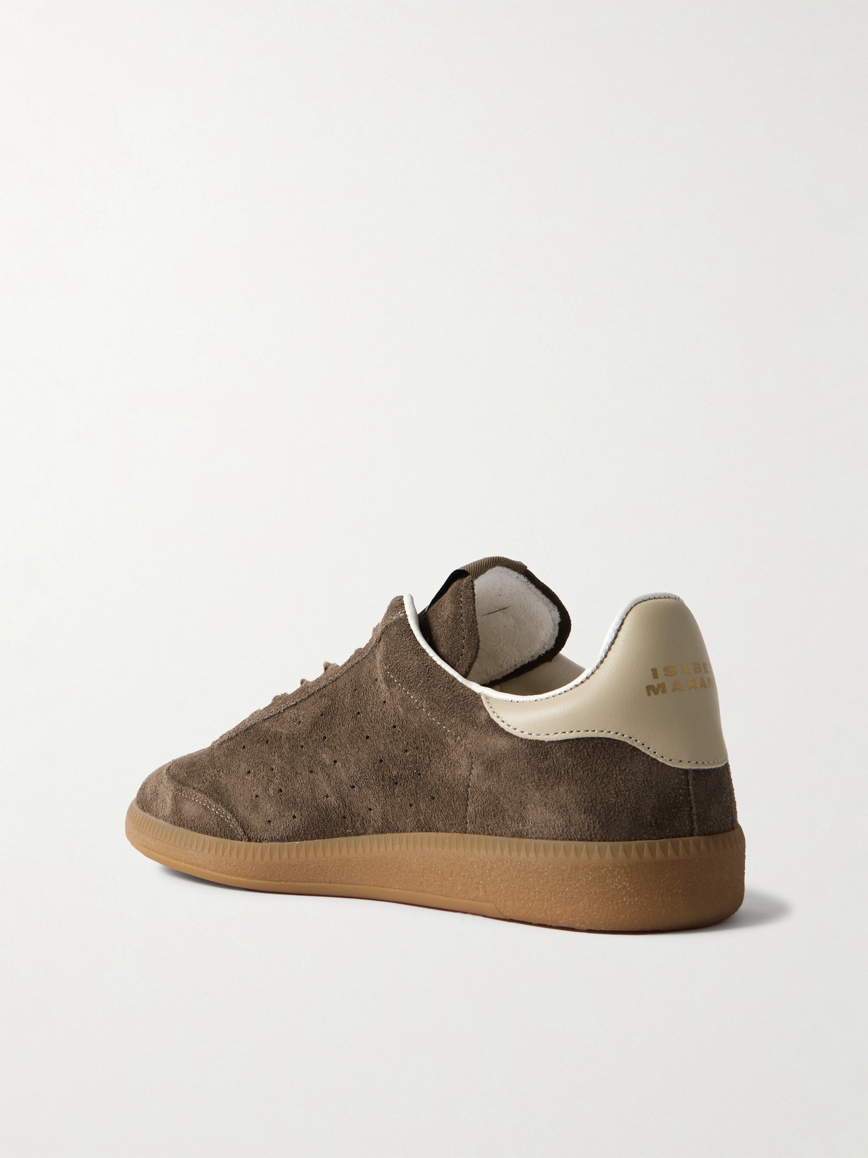 Isabel Marant Bryce Leather-trimmed Suede Sneakers