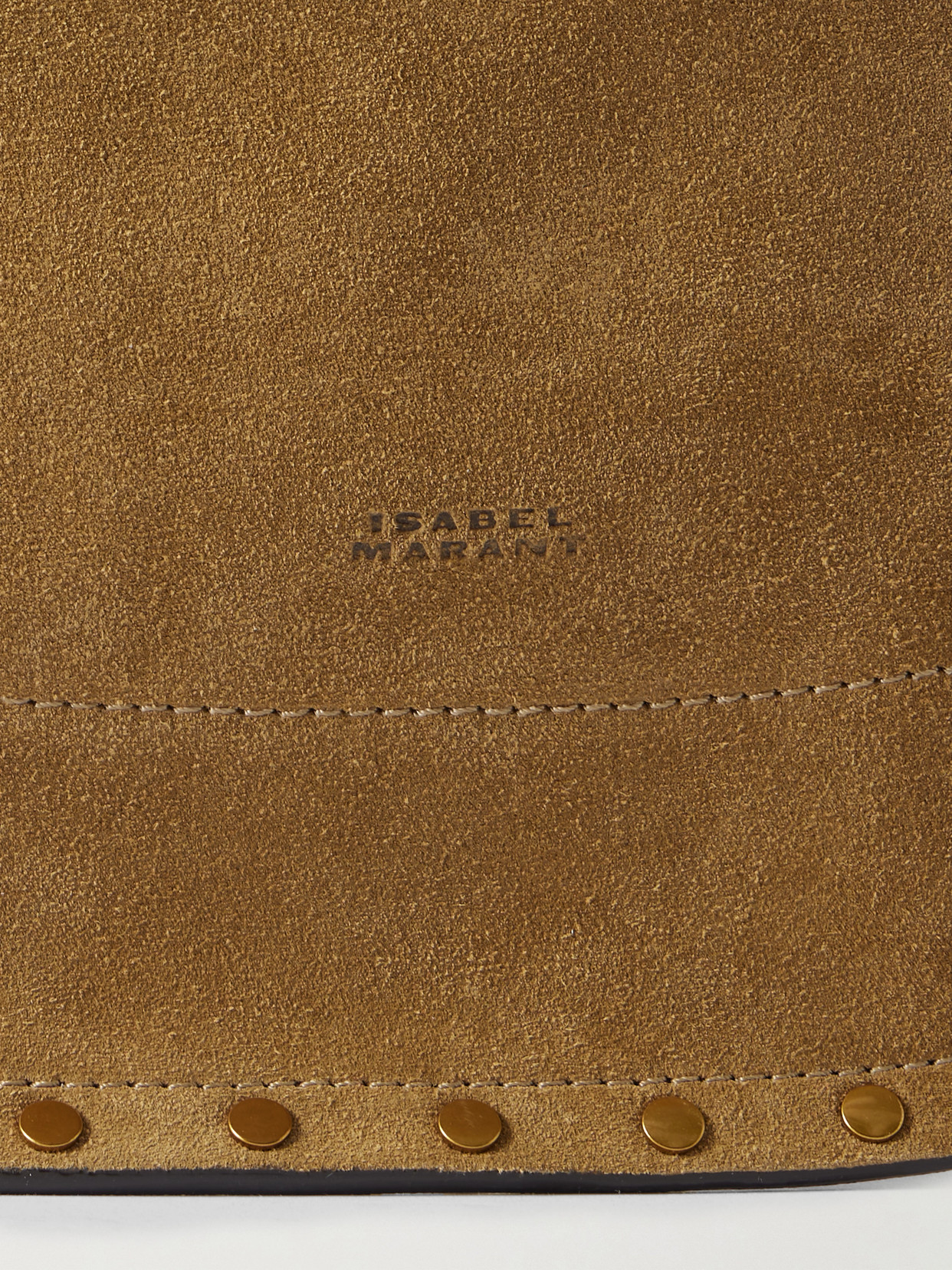 Isabel Marant Oskan Studded Suede Tote