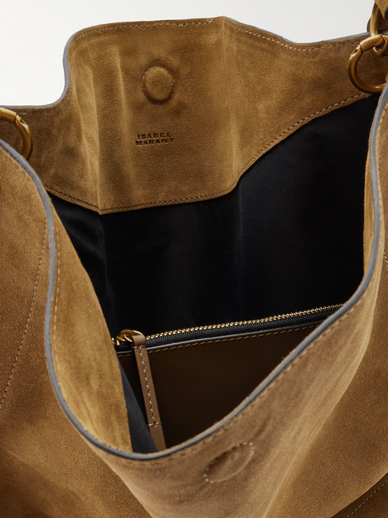 Isabel Marant Oskan Studded Suede Tote