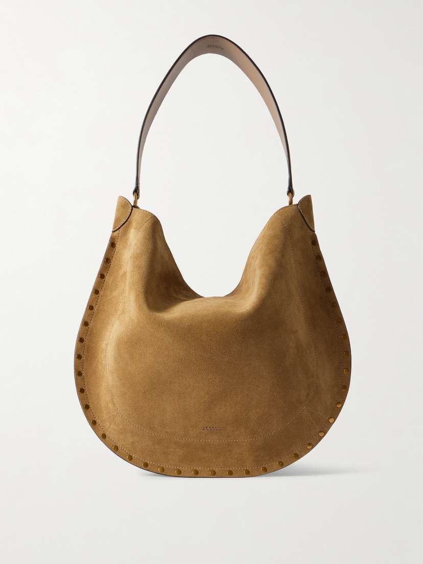 Isabel Marant Oskan Studded Suede Tote