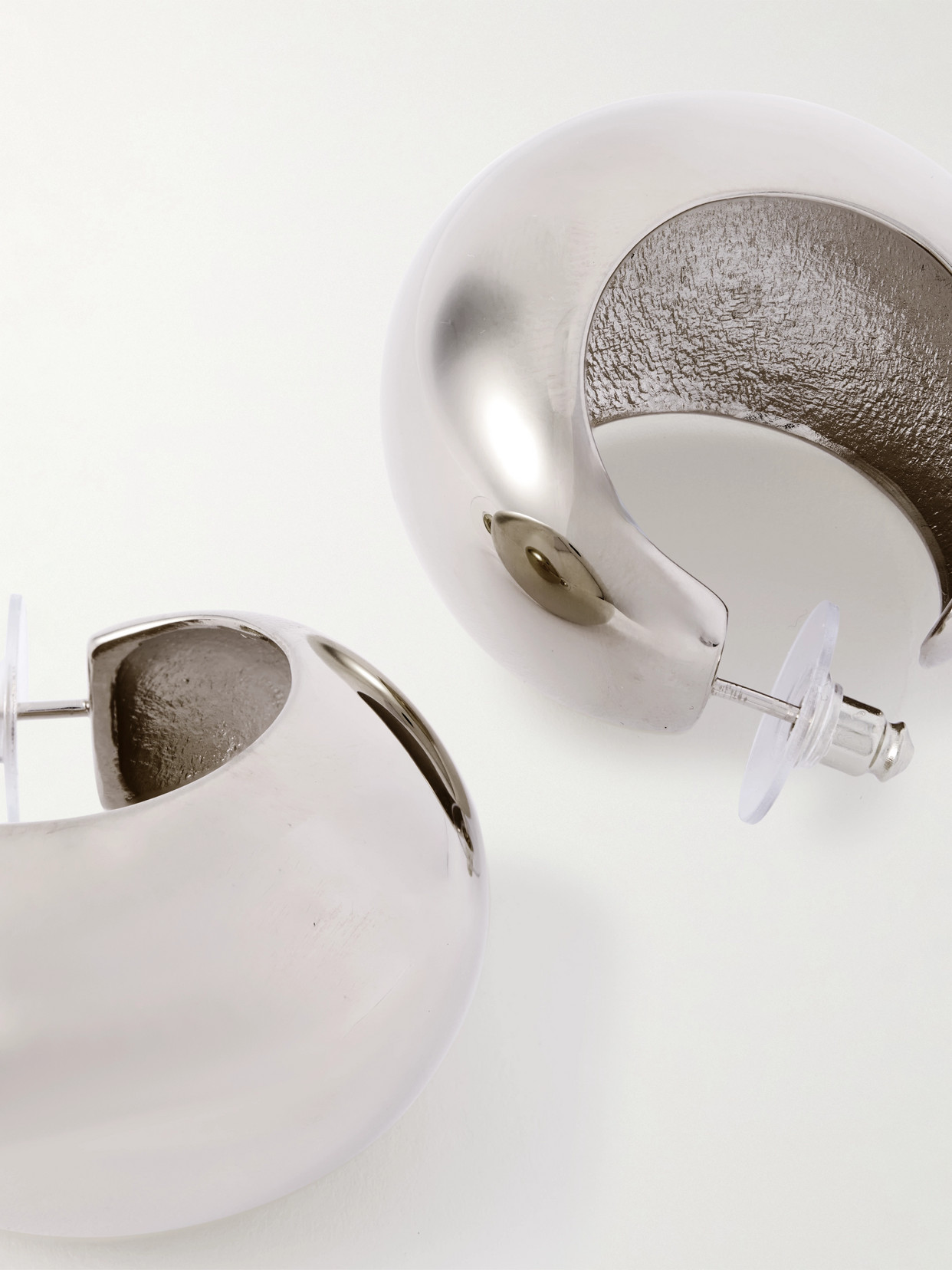 Isabel Marant Chunky Hoop Earrings In Silver