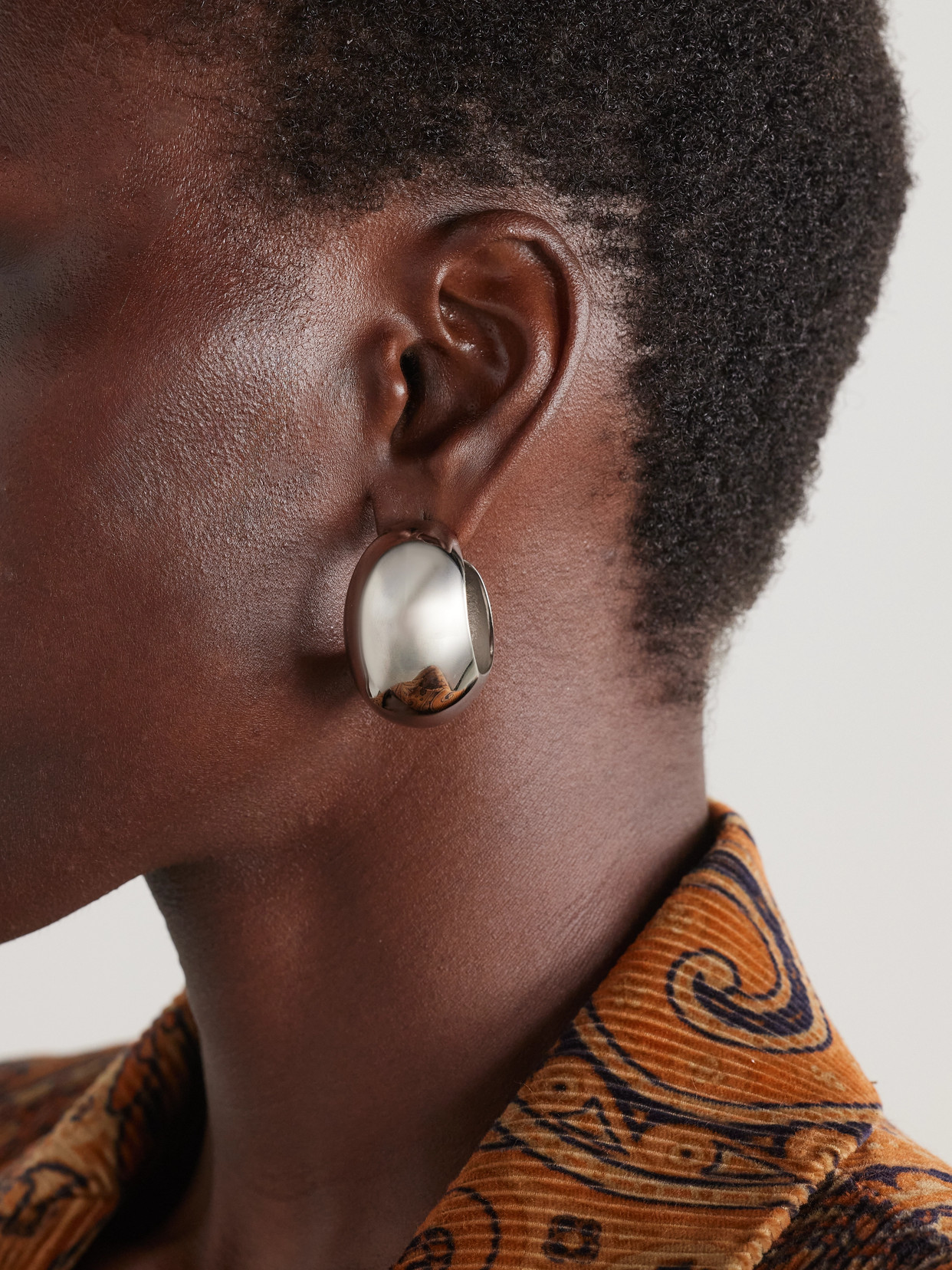 Isabel Marant Chunky Hoop Earrings In Silver