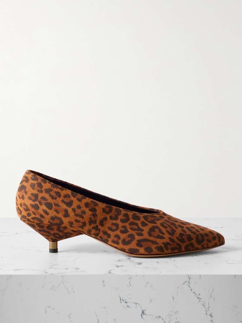 Isabel Marant Ebisa Leopard-print Suede Pumps