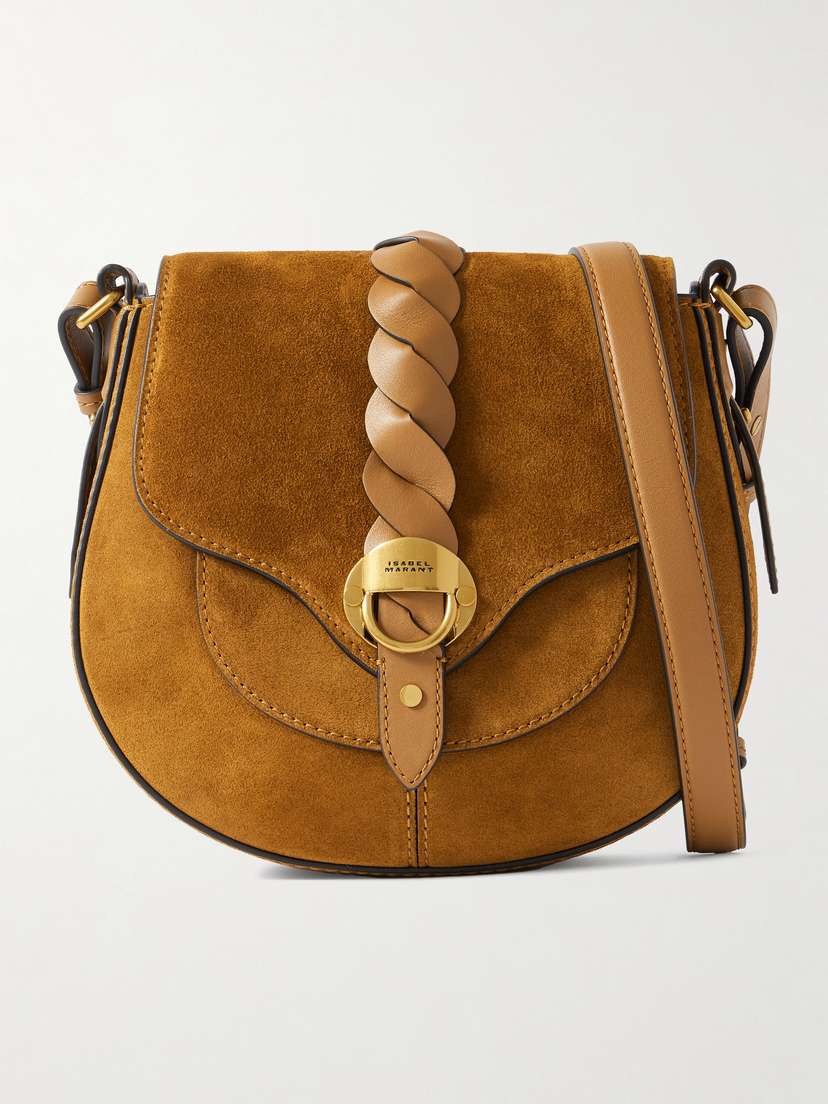 Isabel Marant Altay Small Leather-trimmed Suede Shoulder Bag