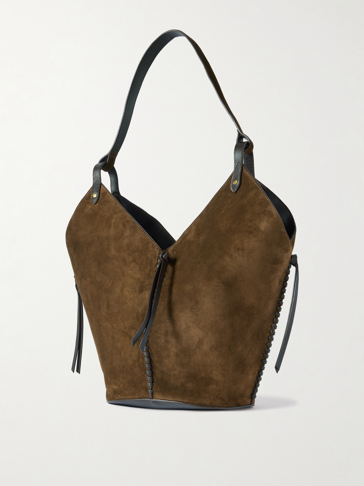 Isabel Marant Tampa Leather-trimmed Suede Tote