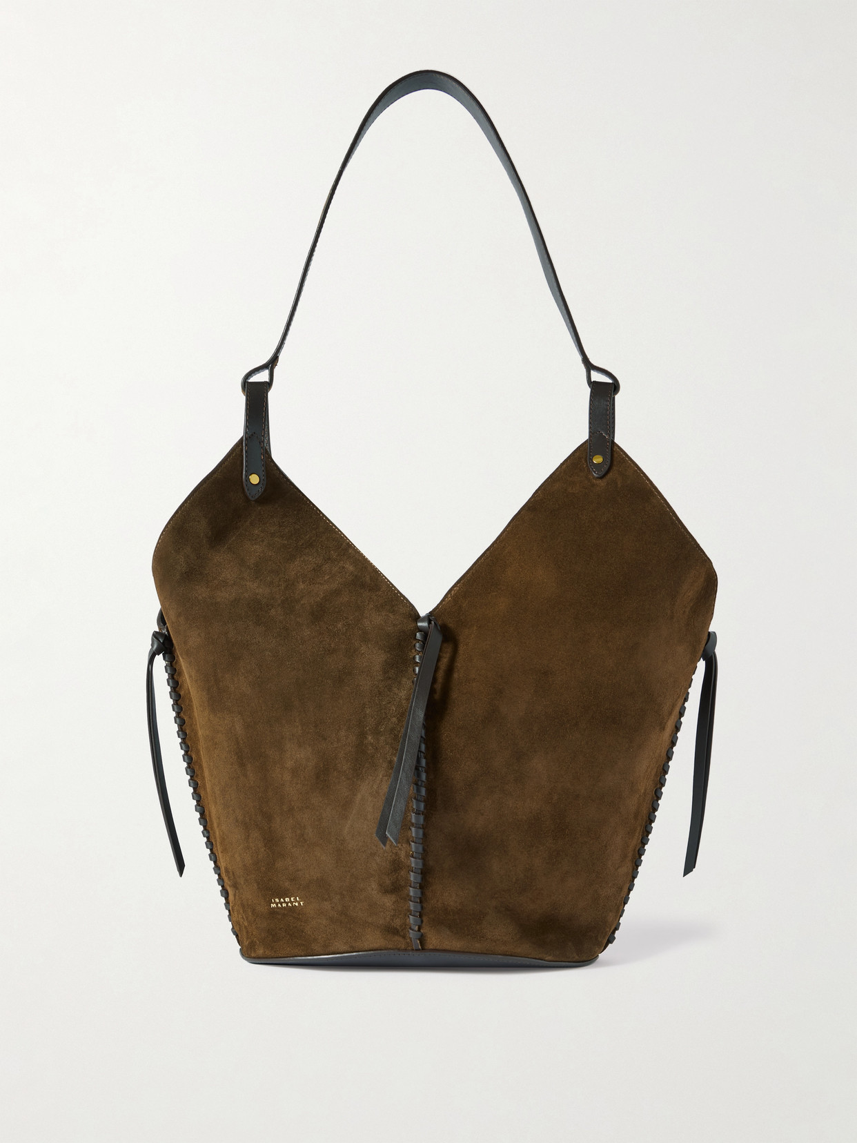 Isabel Marant Tampa Leather-trimmed Suede Tote