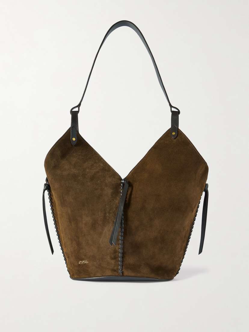 Isabel Marant Tampa Leather-trimmed Suede Tote
