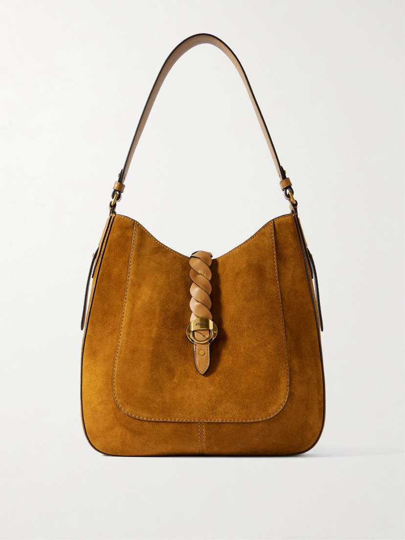Isabel Marant Altay Leather-trimmed Suede Shoulder Bag