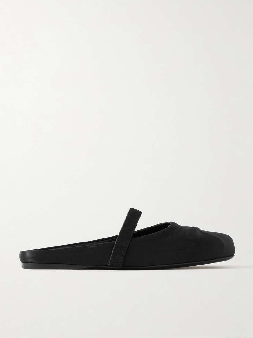 Marni Sabot Satin Ballet Flats