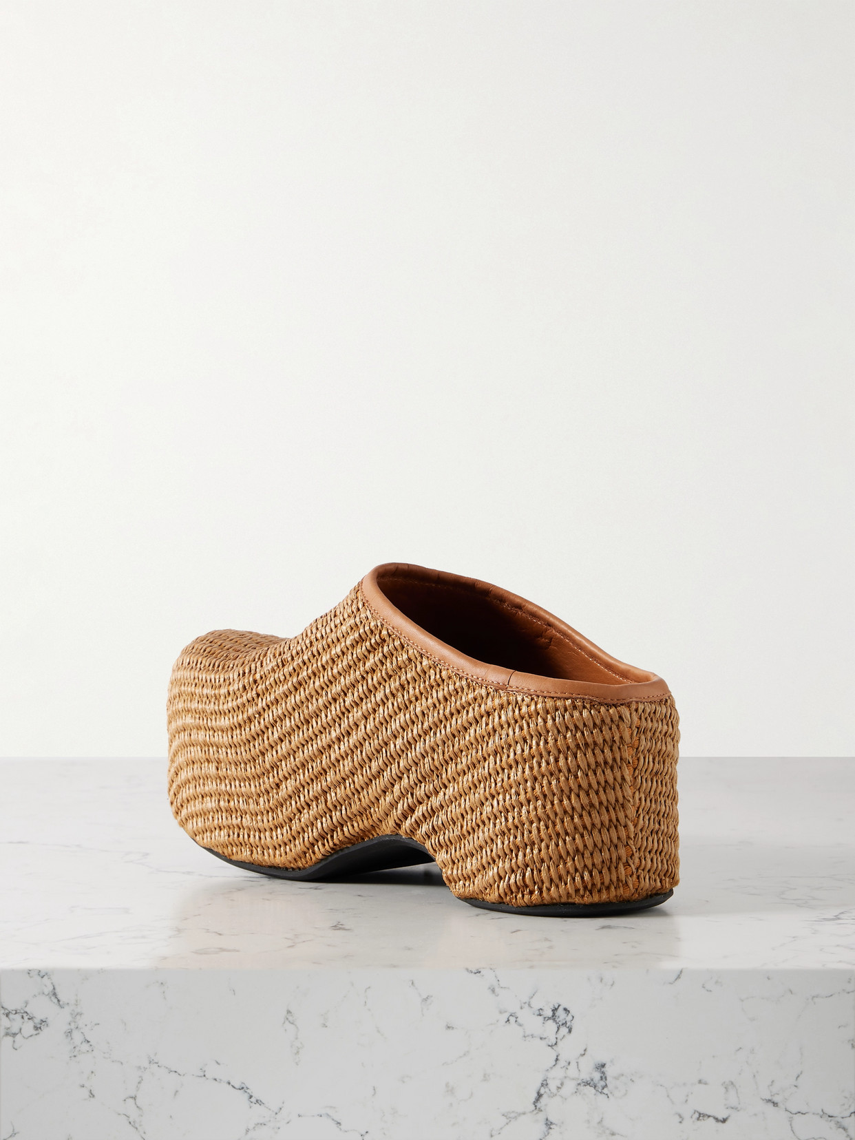 Marni Sabot Raffia Platform Clogs
