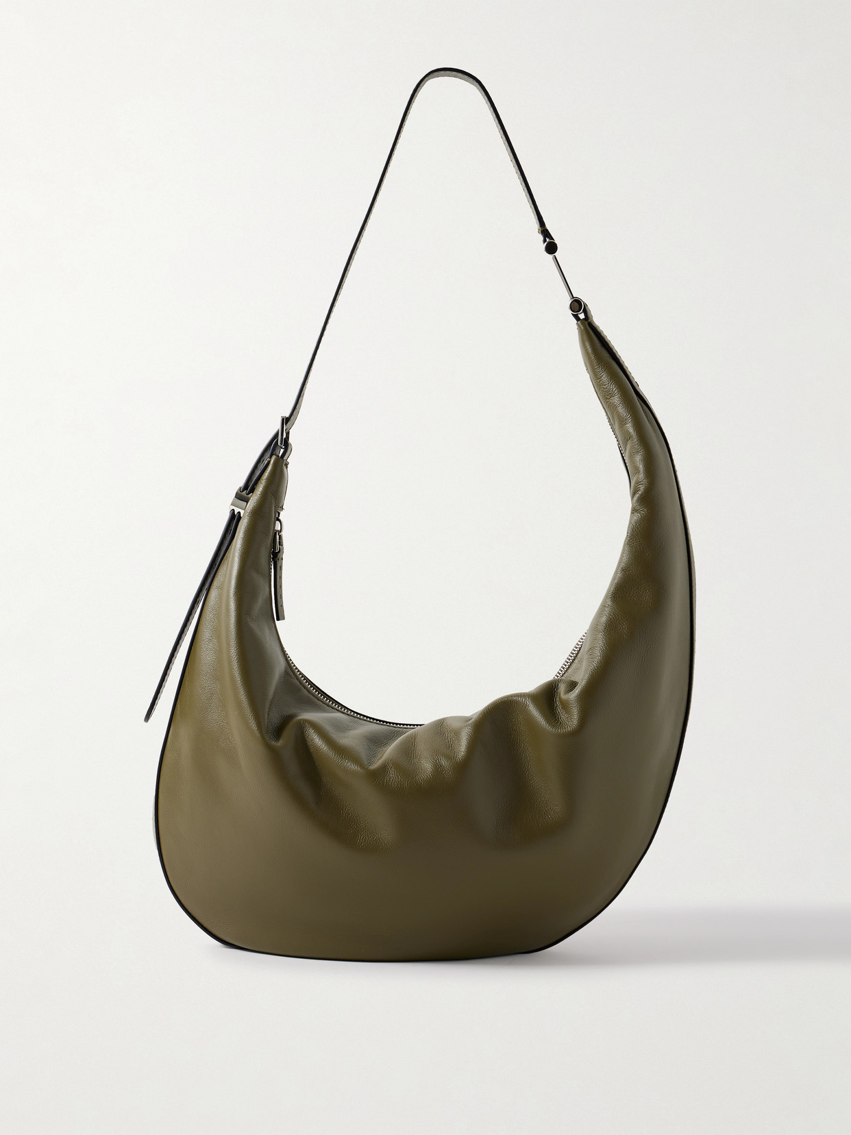 Marni Leather Shoulder Bag In Green
