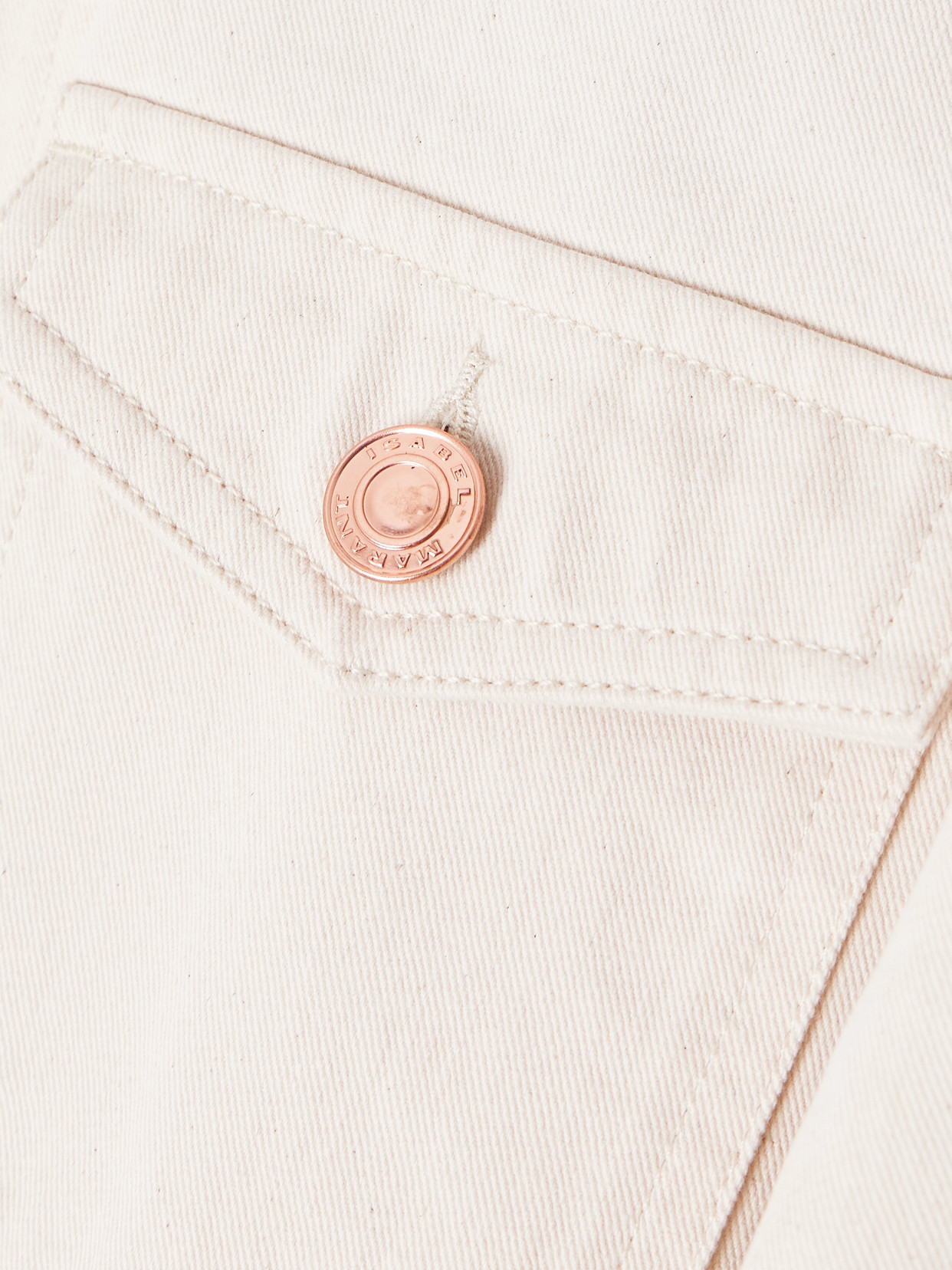 Isabel Marant Nolinea Corduroy-trimmed Cotton-twill Jacket In Neutral