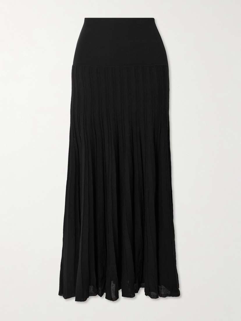 Isabel Marant Ezra Ribbed Cotton-blend Midi Skirt