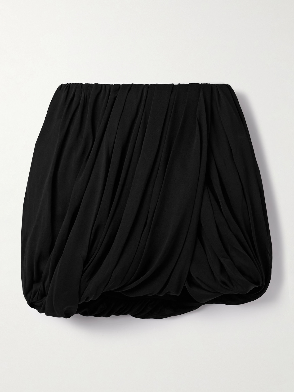 Isabel Marant Ambrine Draped Jersey Mini Skirt In Black
