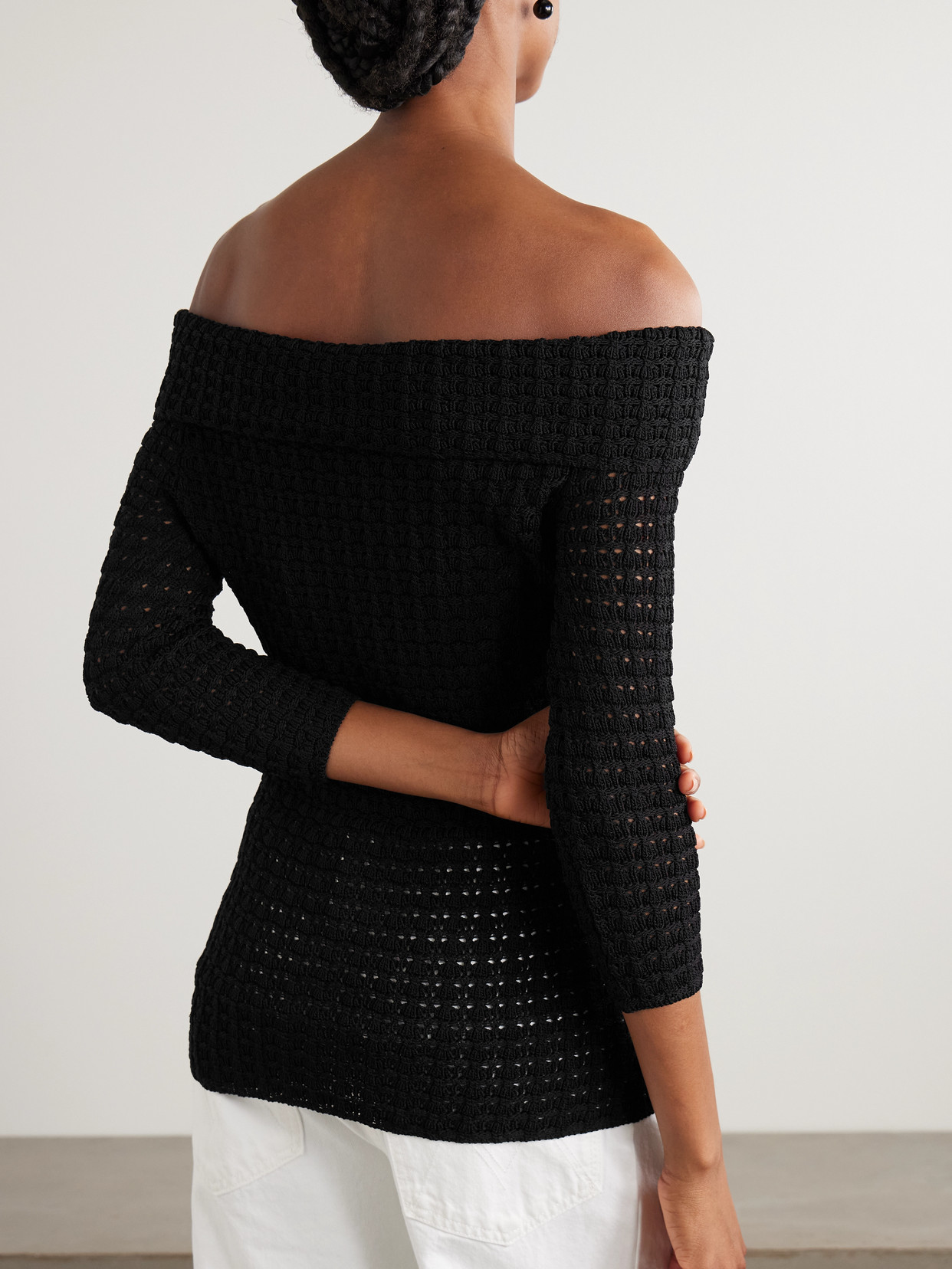 Dermotte Open-Knit Top