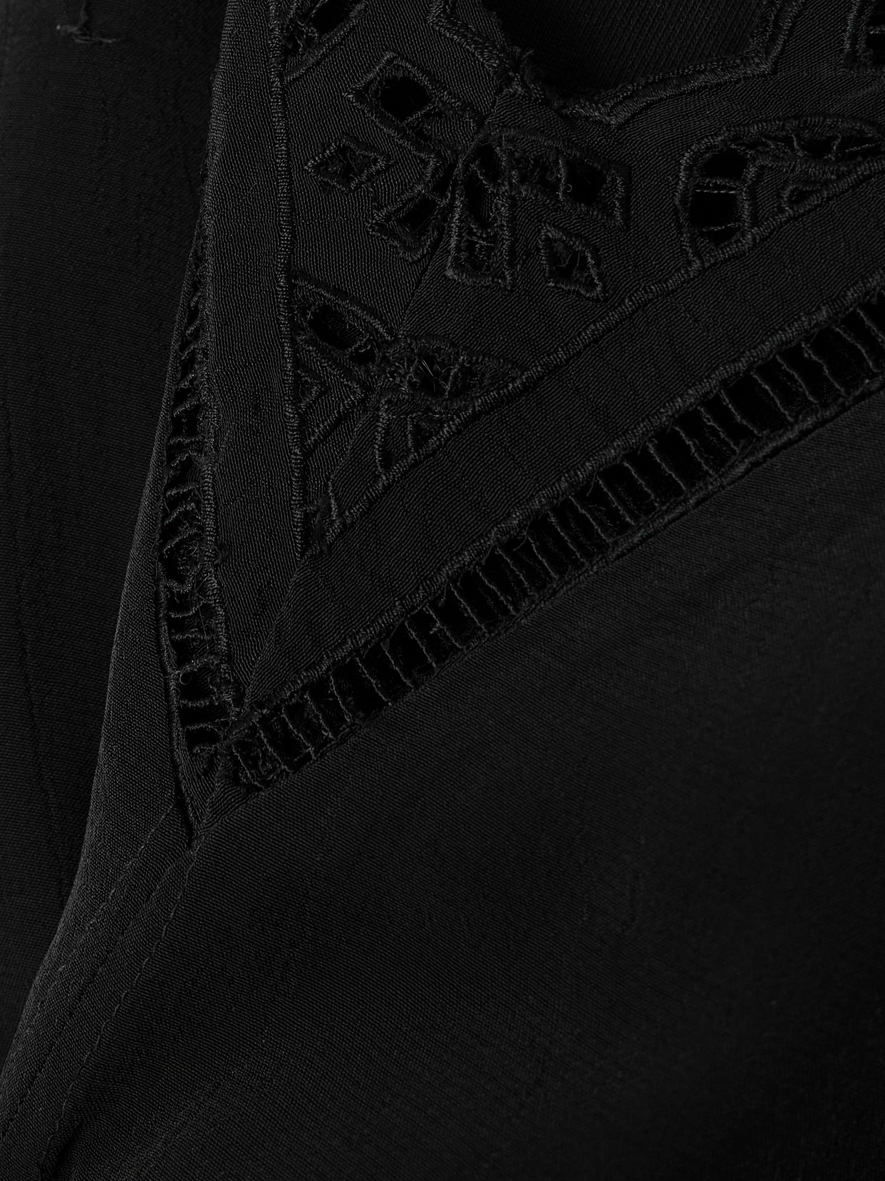Isabel Marant Fradela Guipure Lace-trimmed Poplin Tank