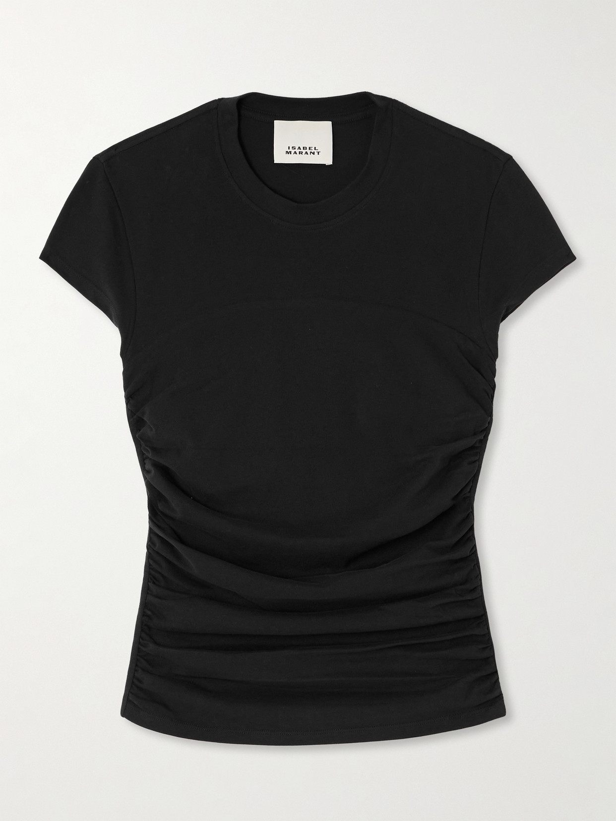 Isabel Marant Maelie Cotton-jersey T-shirt In Black