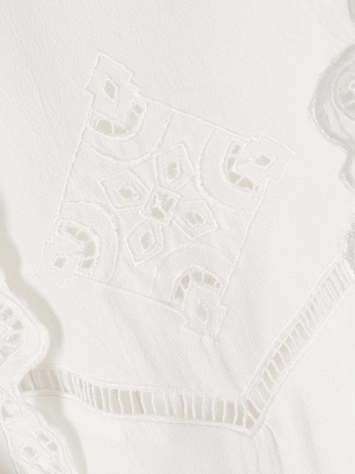 Isabel Marant Frany Broderie Anglaise Crepe Blouse