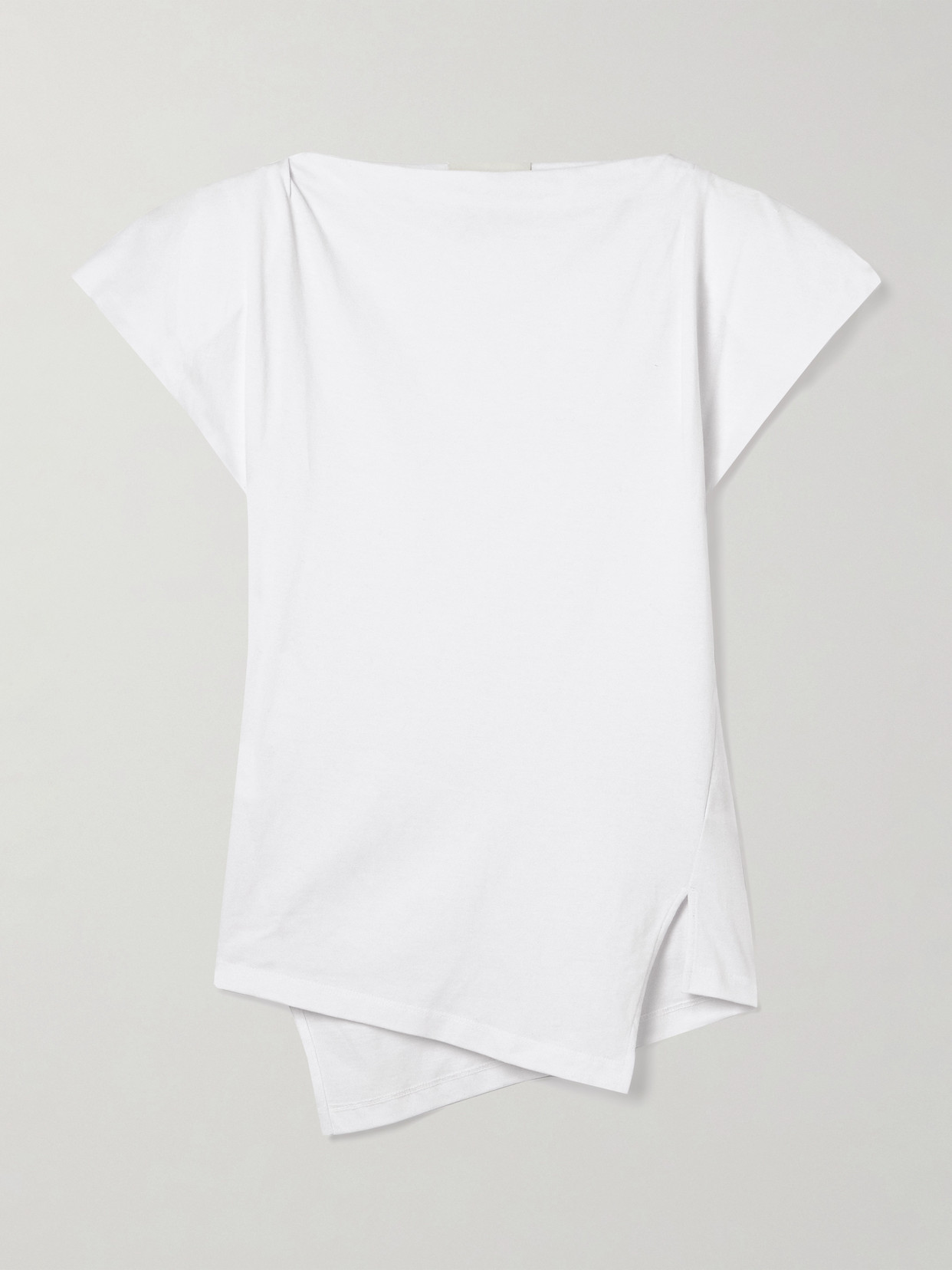 Isabel Marant Sebani Asymmetric Cotton-jersey T-shirt