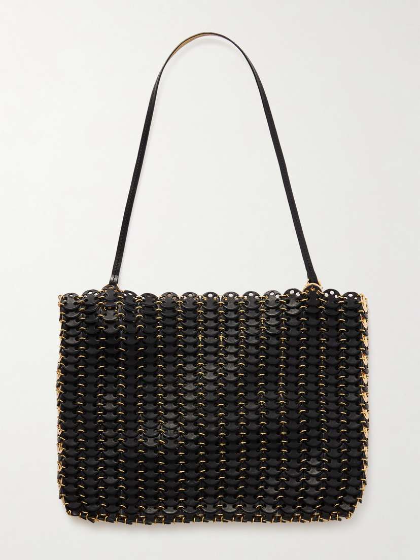 Rabanne Reversible Chainmail-embellished Leather Shoulder Bag
