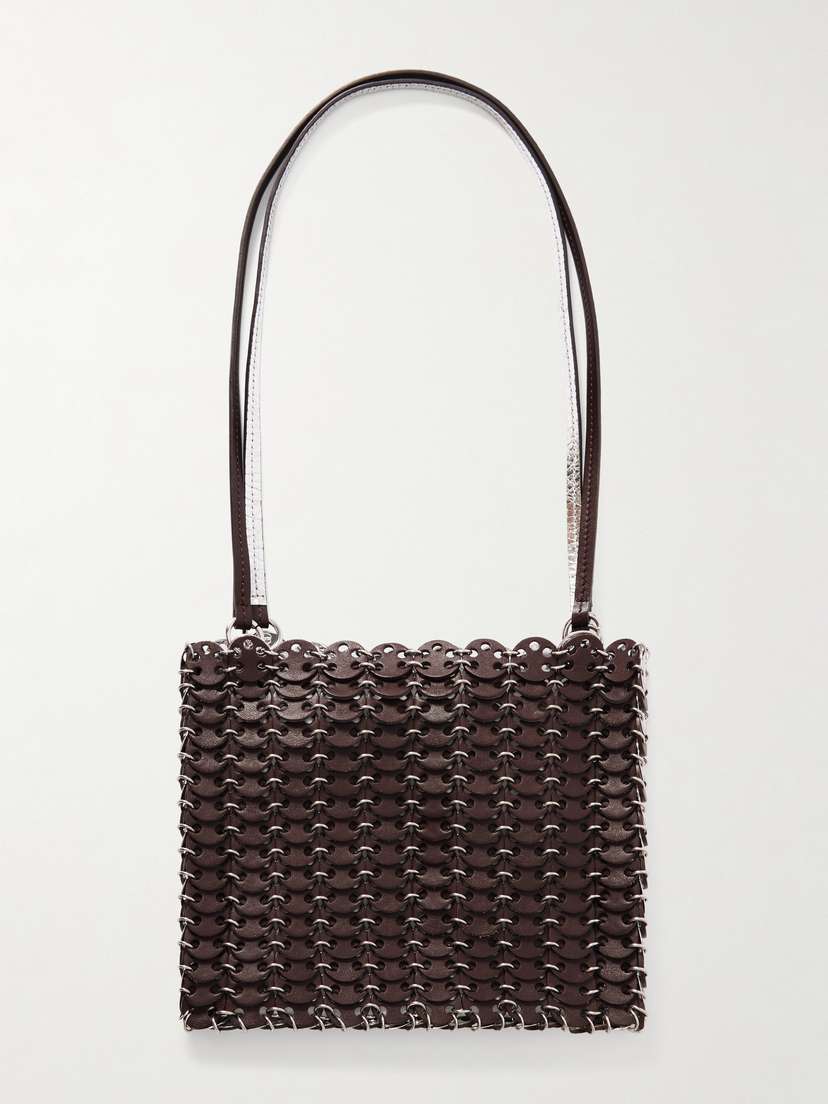 Rabanne Reversible Chainmail-embellished Leather Shoulder Bag