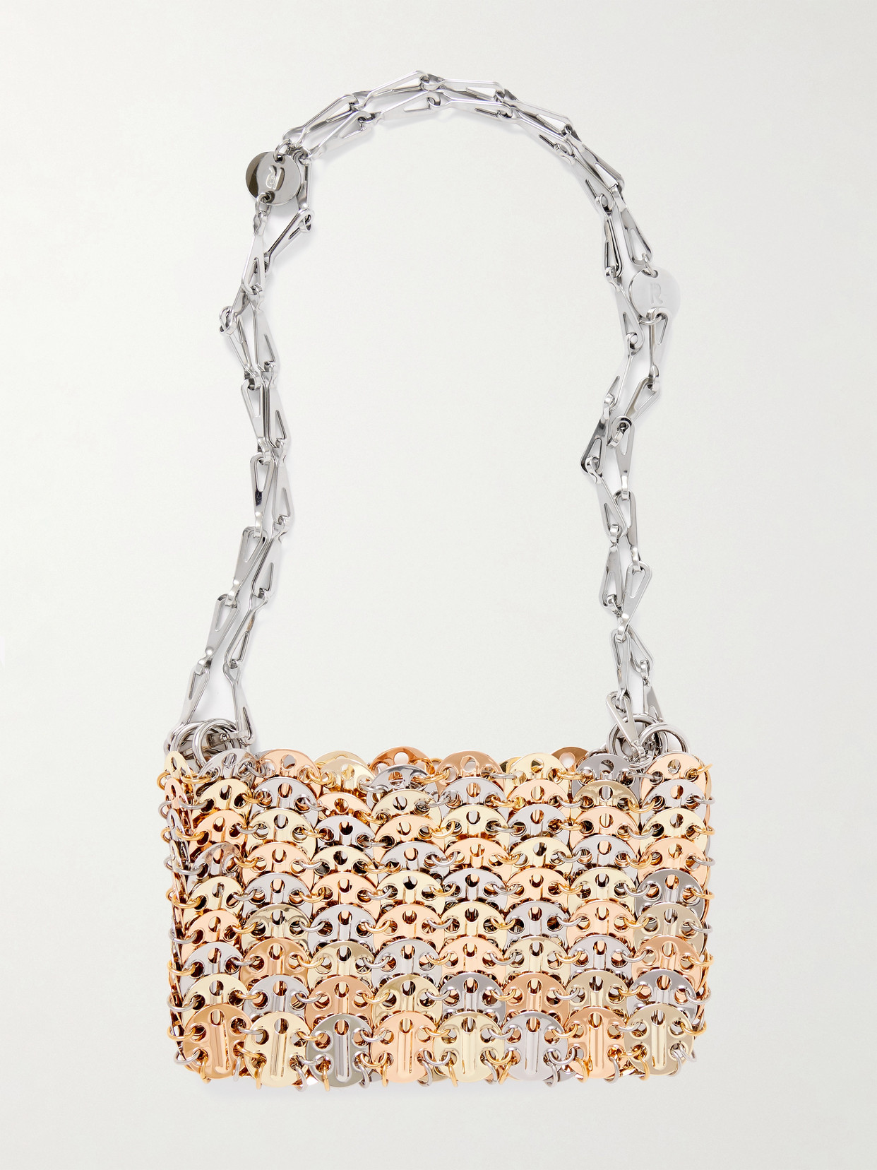 Rabanne 1969 Chainmail Shoulder Bag In Silver