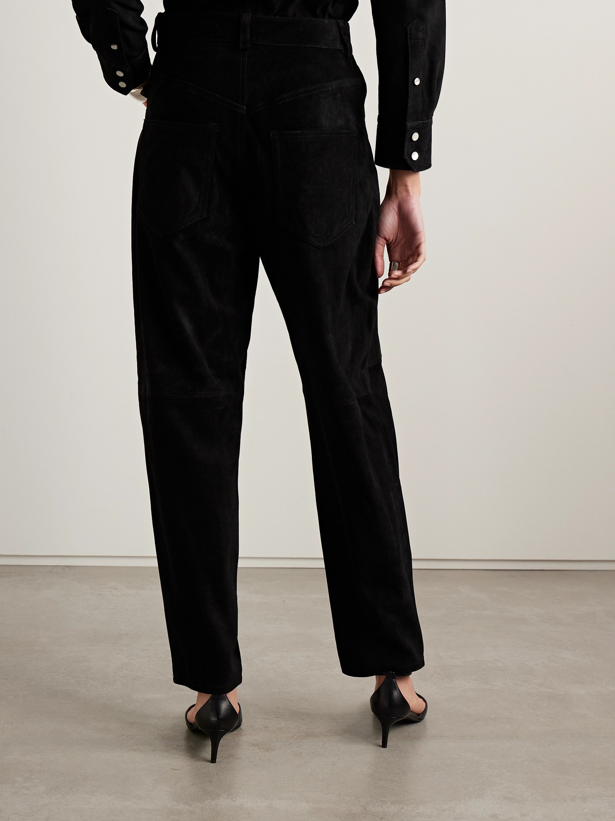 Isabel Marant Darielle Suede Tapered Pants