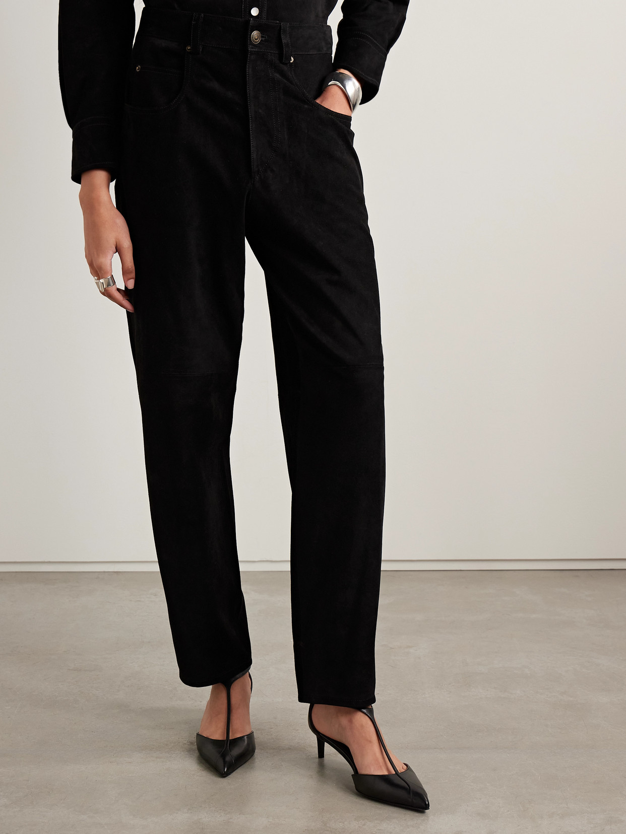 Isabel Marant Darielle Suede Tapered Pants