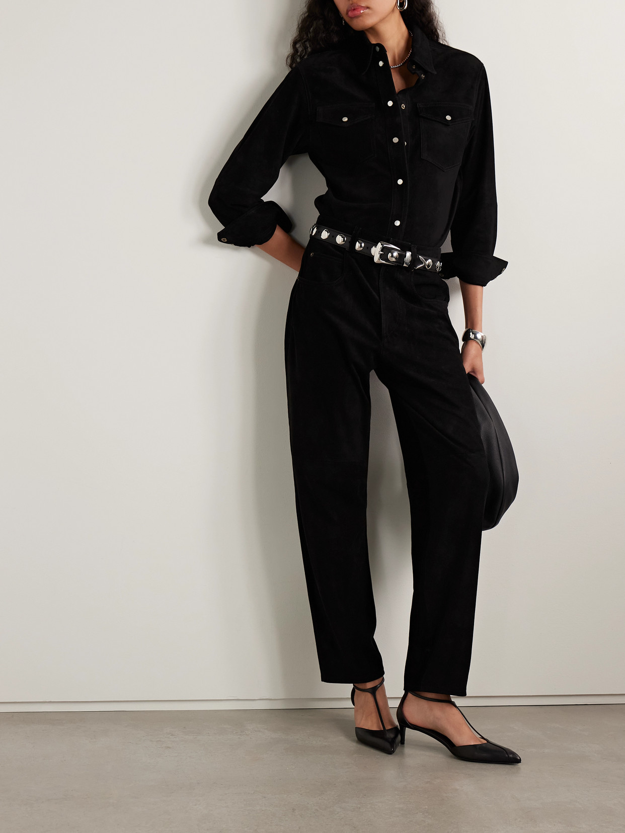 Isabel Marant Darielle Suede Tapered Pants