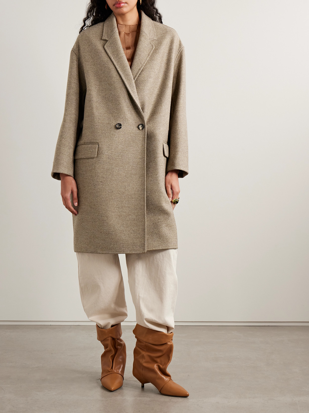 Isabel Marant Efegozi Double-breasted Wool Coat