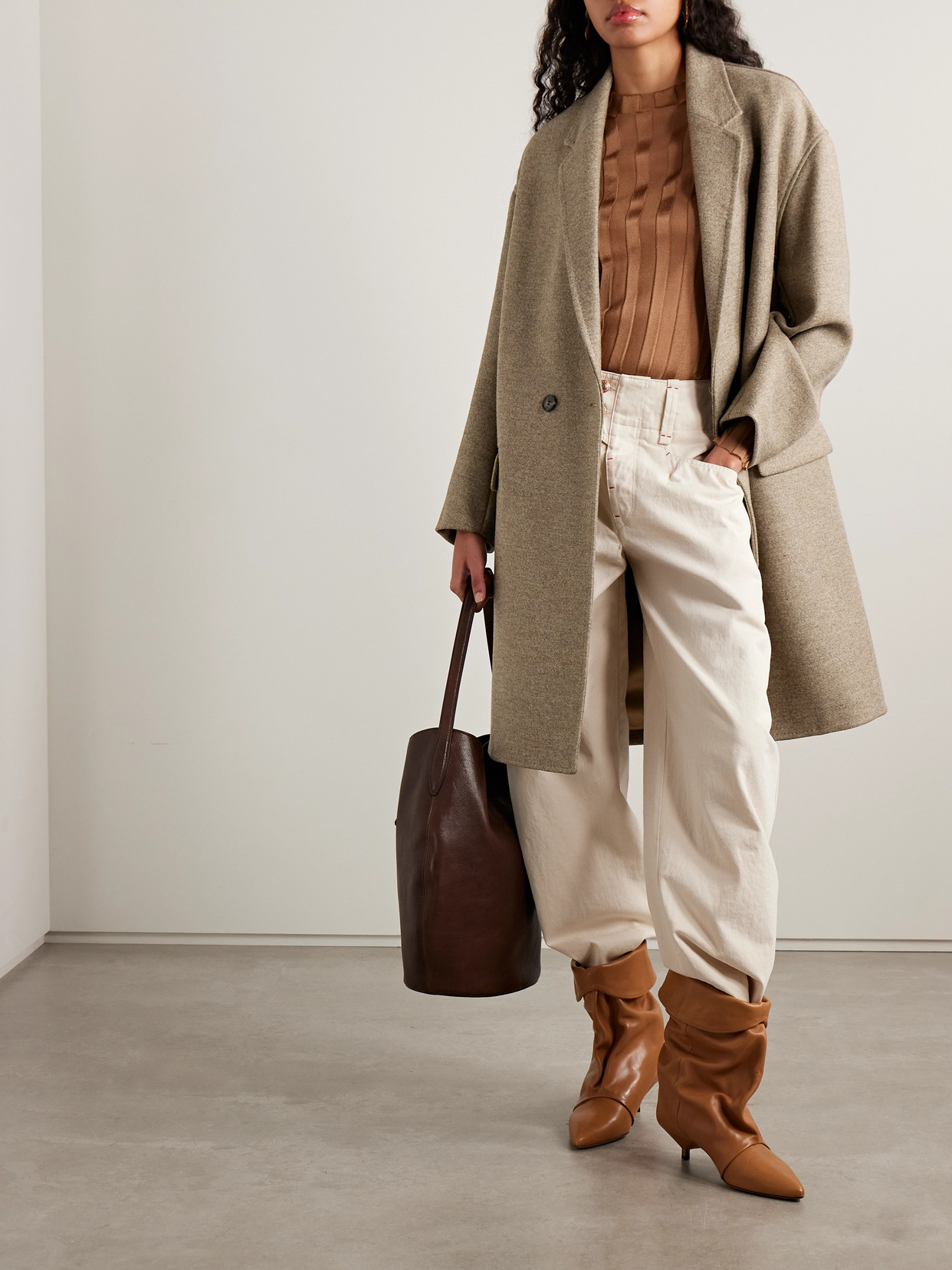 Isabel Marant Efegozi Double-breasted Wool Coat