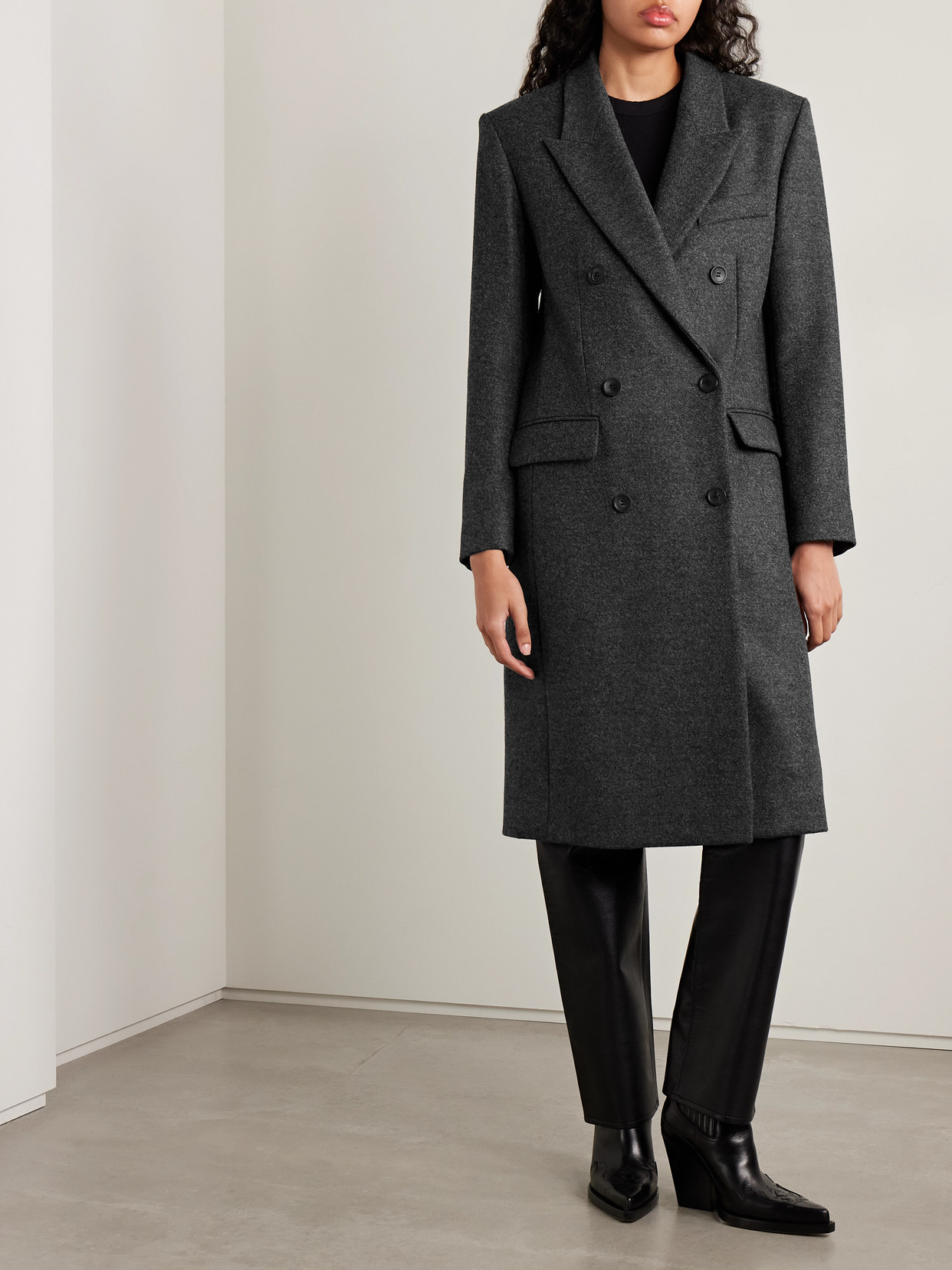 Isabel Marant Irene Double-breasted Wool-felt Coat