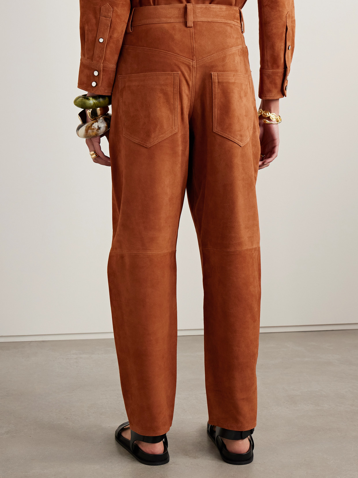 Isabel Marant Darielle Suede Tapered Pants