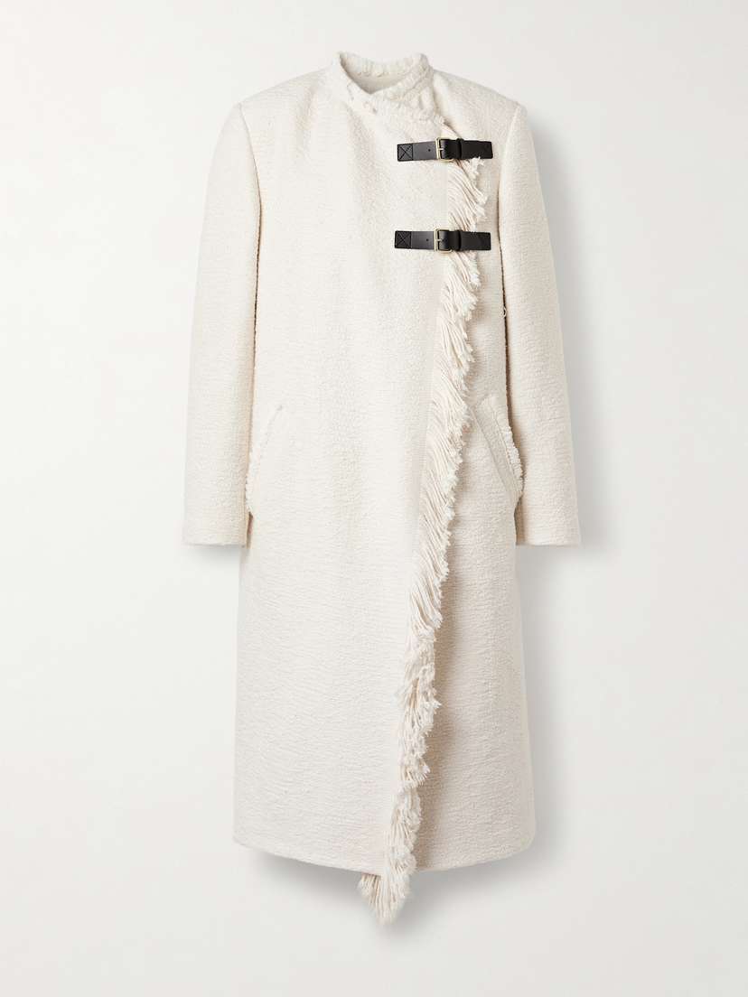 Isabel Marant Gameia Fringed Cotton And Linen-blend Coat