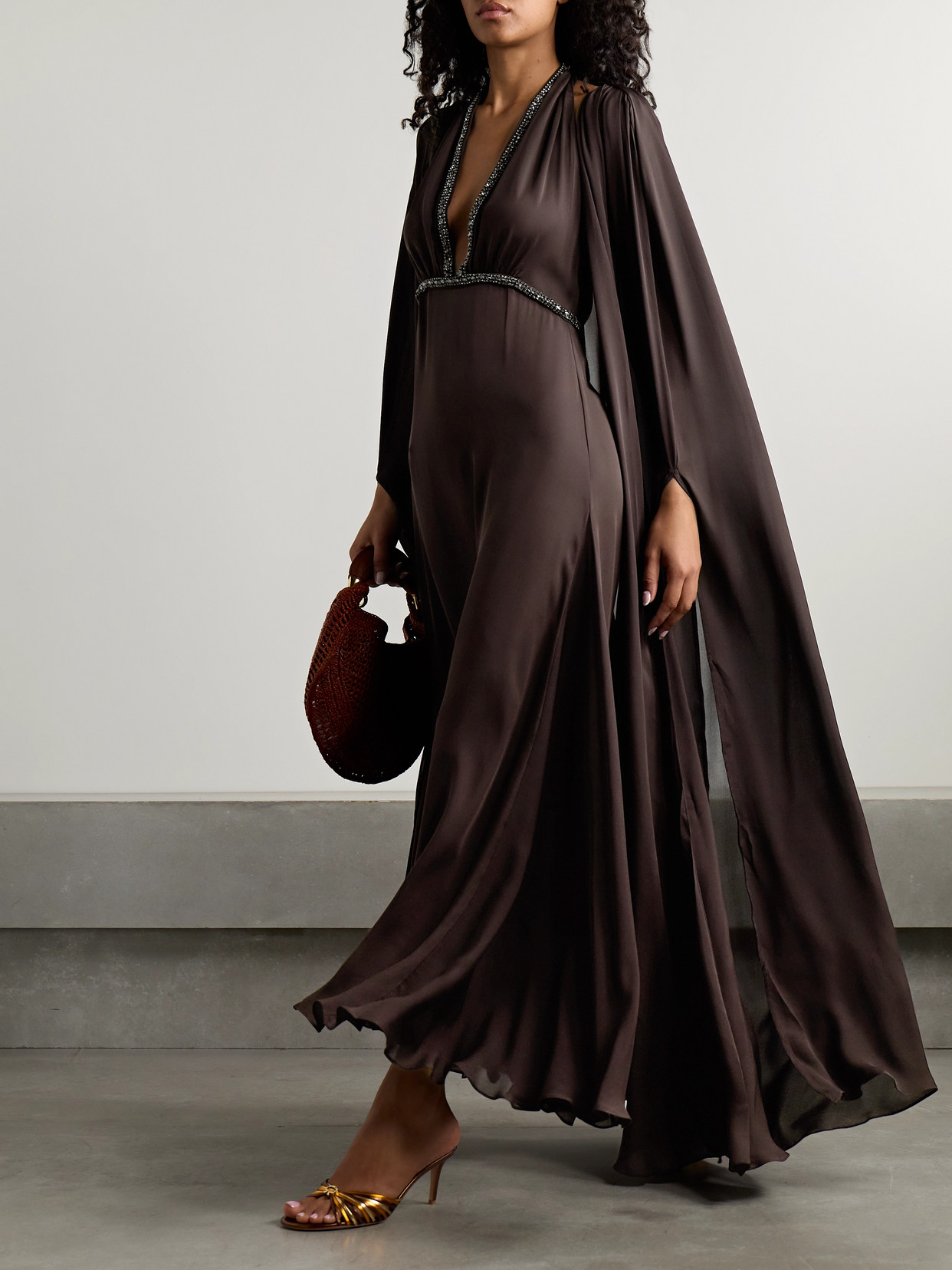 New Destiny Silk-Georgette Cape