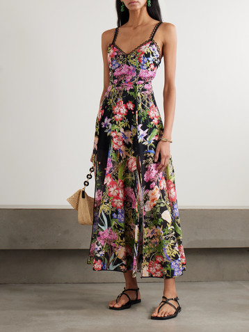 Charo Ruiz Iraso floral-print cotton-blend voile maxi dress