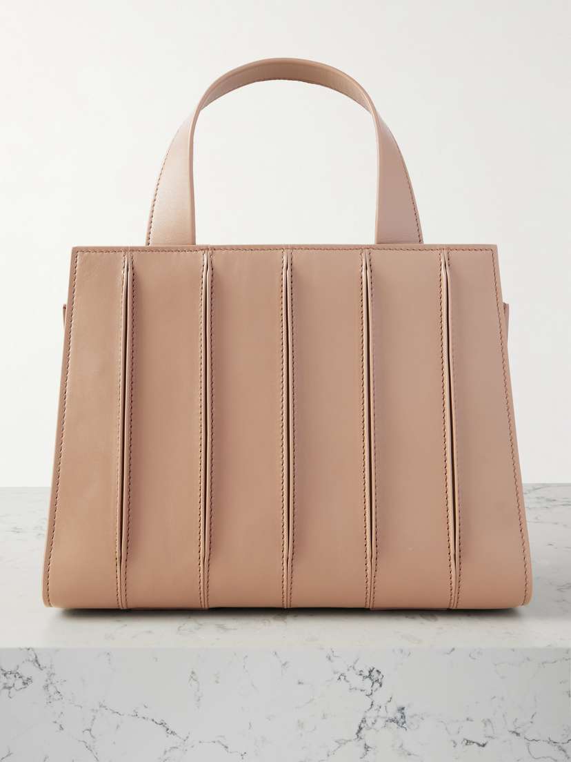 Max Mara Whitney Bag 5 Medium Pleated Leather Tote