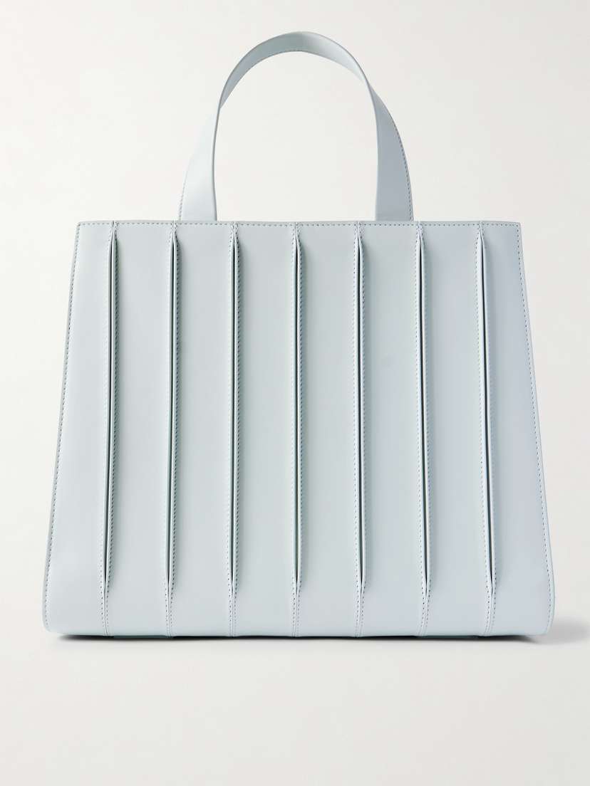 Max Mara Whitney Bag 7 Large Pleated Leather Tote