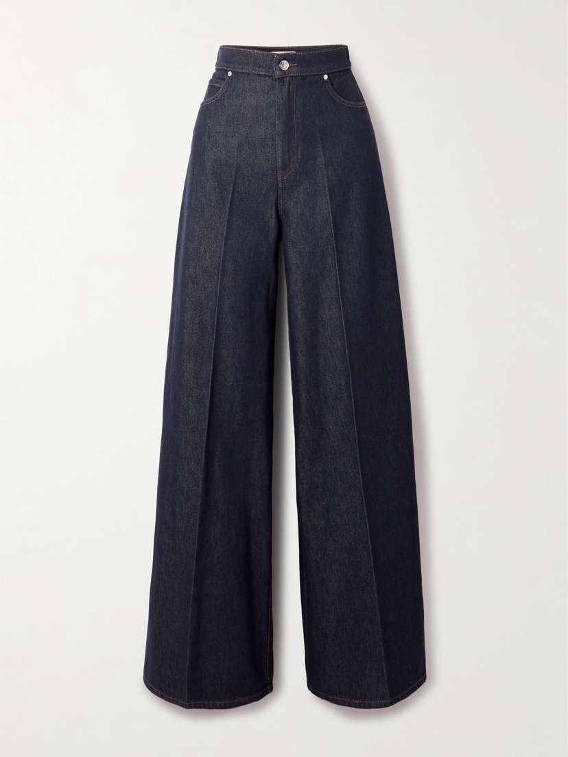 Max Mara Carmine High-rise Wide-leg Jeans
