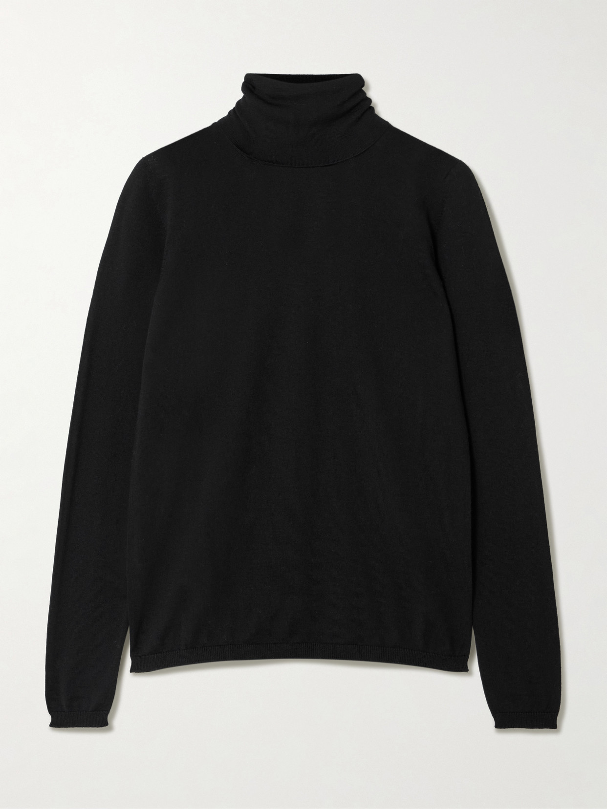Max Mara Saluto Wool Turtleneck Sweater In Black