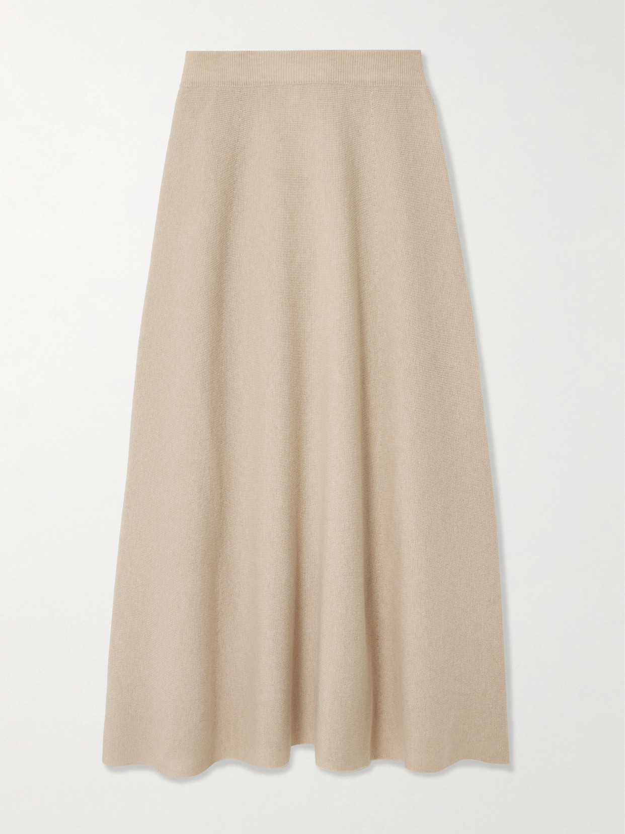 Max Mara Giberna Wool And Cashmere-blend Maxi Skirt In Green