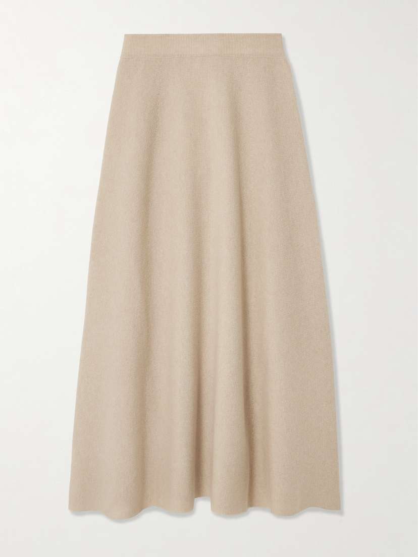 Max Mara Giberna Wool And Cashmere-blend Maxi Skirt
