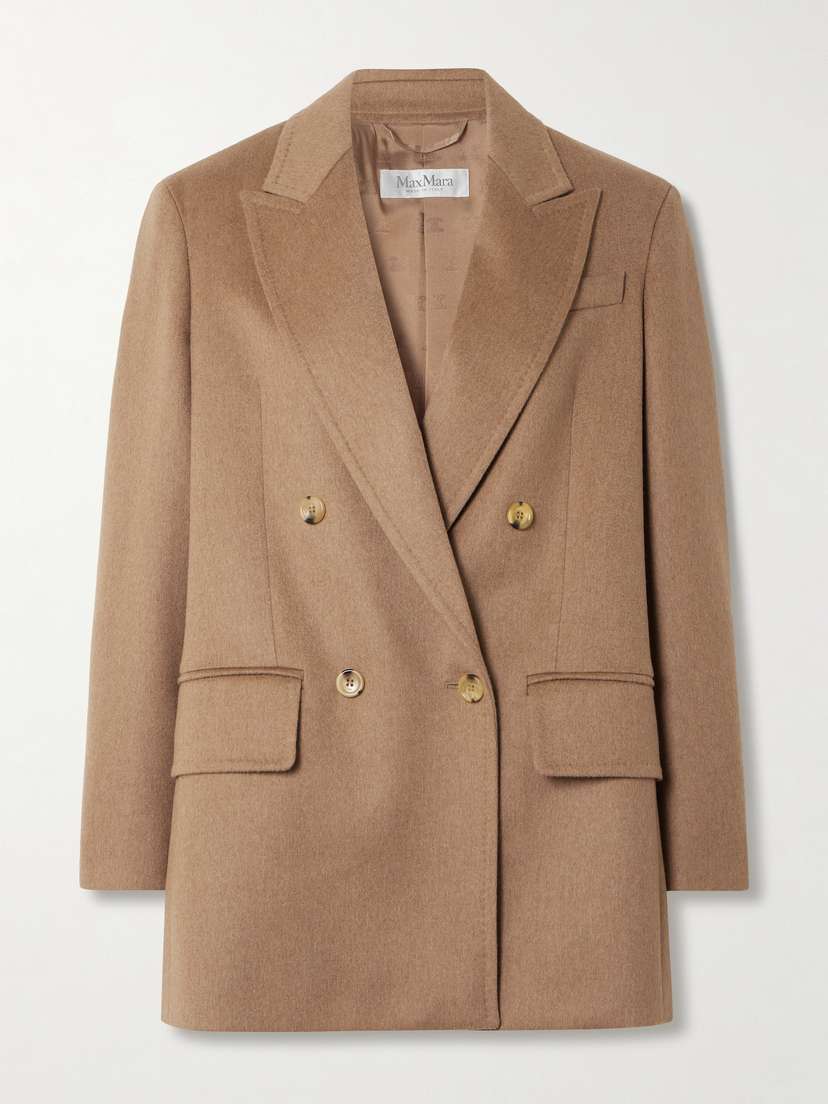 Max Mara Olimpia Double-breasted Camel Hair Blazer