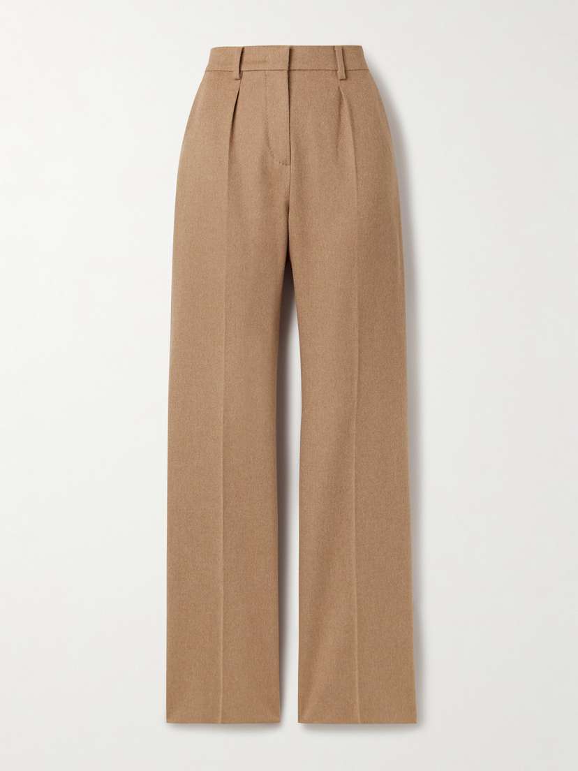 Max Mara Camel Hair Straight-leg Pants