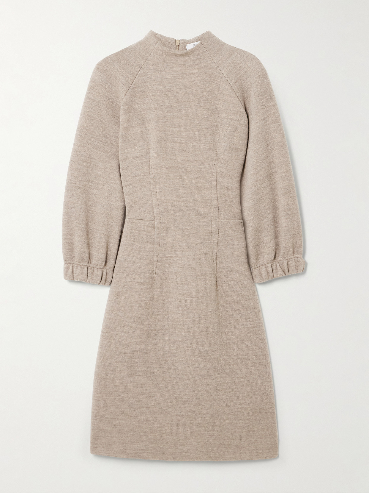 Max Mara Ponte Mini Dress In Brown