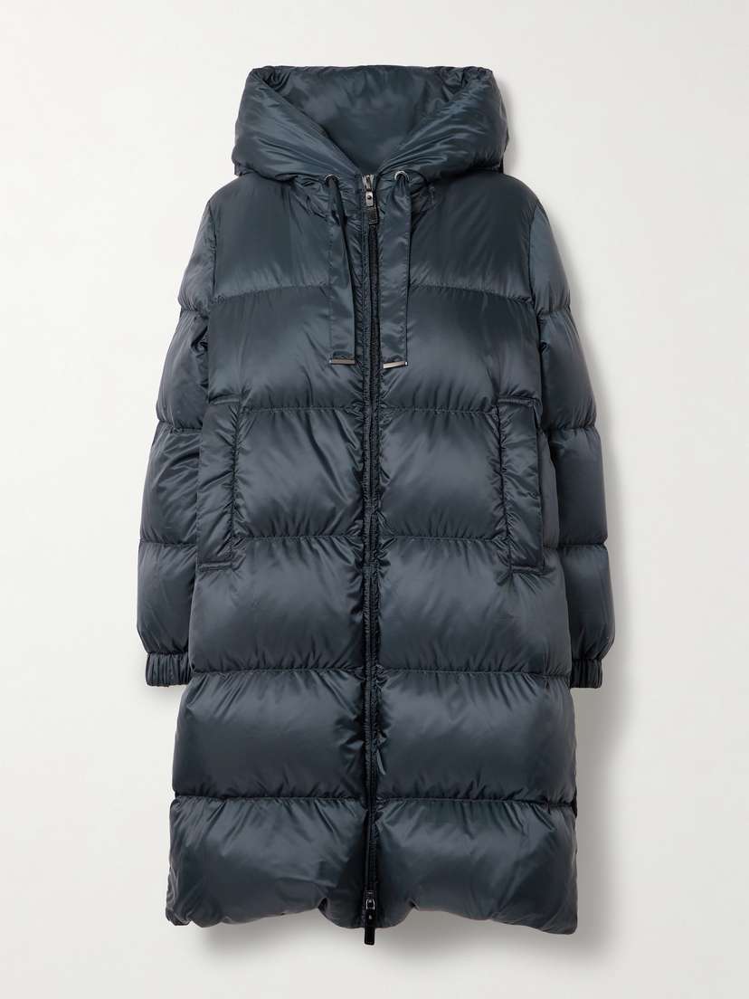 Max Mara Sei Hooded Quilted Shell Down Jacket