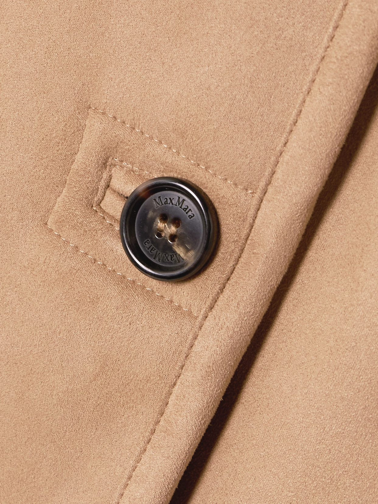 Max Mara Zaza Brushed Cape In Brown